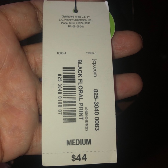 Bold Elements Black Floral Skirt with Side Tie NWT - Picture 4 of 6